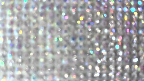 Jiskřivé Pozadí Třpytící Krystaly Krásné Boke — Stock video