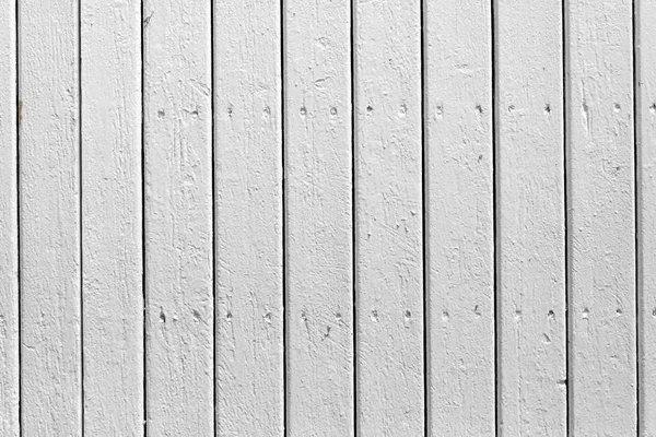 Vecchie Tavole Logore Legno Pareti Pavimenti Bianco Con Chiodi Arrugginiti — Foto Stock