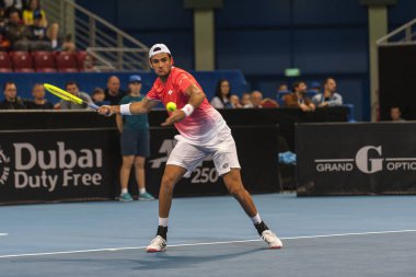 Sofya - Şubat 09.2019: Matteo Berrettini (Ita) katılmak, Sofia, Bulgaristan için Atp Sofia açık Turnuvası üzerinde Şubat 03-10, 2019 - görüntü