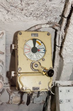 St. Petersburg, Rusya Federasyonu - 12 Kasım 2017:Interior Deniz Kuvvetleri Müzesi'nde Rus Sovyet denizaltısı.