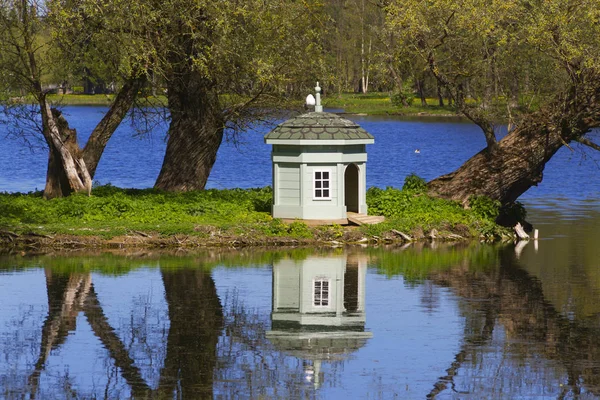 Gatchina parkın doğası güzel Panoraması — Stok fotoğraf