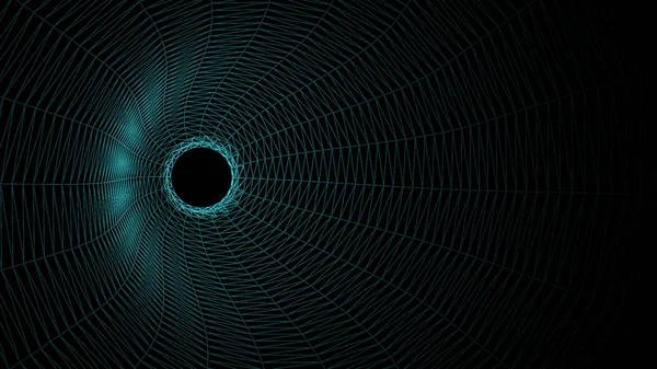 Kabarık örgü gökada bağlantıları temsil eden 3d render