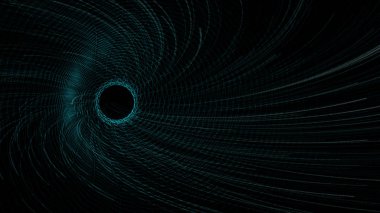 Dijital soyut teknolojik altyapı 3d render