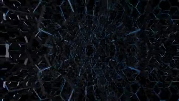 Representación Fondo Azul Abstracto — Vídeo de stock