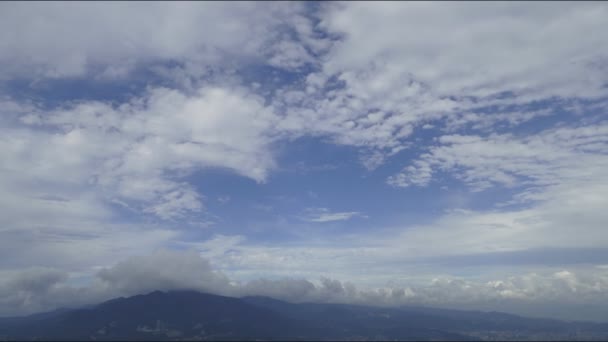 Time Lapse Mountains Cloudy Sky — Stock Video