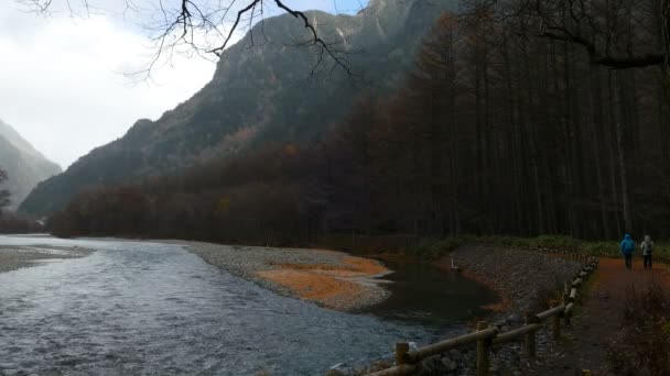 Kamikochi Národní Park Alpách Severní Japonsko Nagano Japonsko Krásná Hora — Stock video