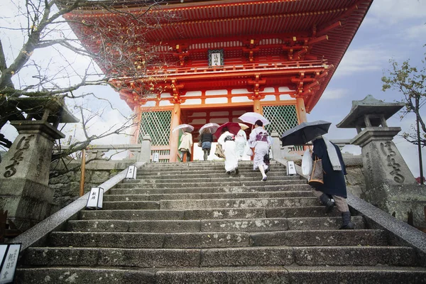 Kiyomizu Dera Tapınağı Japonya Kasım 2013 Japonya Nın Kyoto Kentindeki — Stok fotoğraf