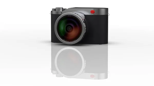 3d renderização de moda câmera isolada com bom fundo — Fotografia de Stock