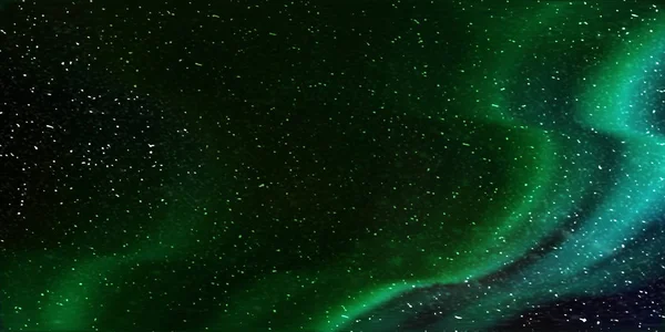 3D-Darstellung schöner Polarlichter mit klarem Start dahinter — Stockfoto
