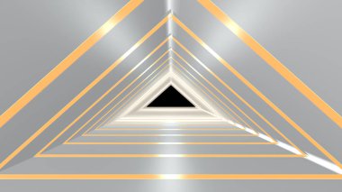 koridor iç tasarım güzel ışık ile 3D render