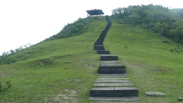 Miscanthus Sur Cao Ling Ancient Trail Dans Coin Nord Est — Video