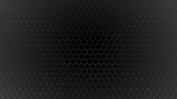 Renderização 3D de fundo abstrato hexagonal geométrico — Fotografia de Stock