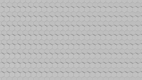 3D візуалізація геометричного шестикутного абстрактного фону — стокове фото