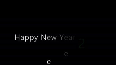 Happy New Years 2020 güzel kolay tasarım konsepti