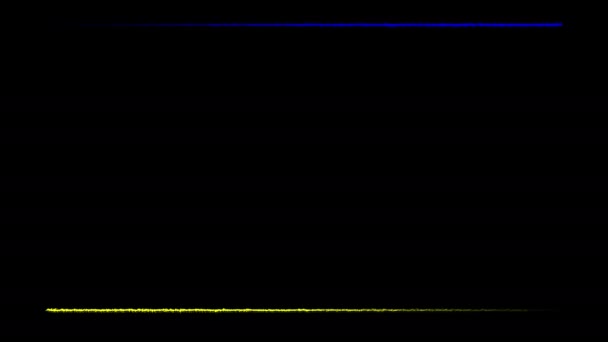 Astratto Senza Soluzione Continuità Sfondo Blu Giallo Spettro Loop Animazione — Video Stock