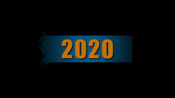 Darstellung Des Guten Neuen Jahres 2020 — Stockvideo