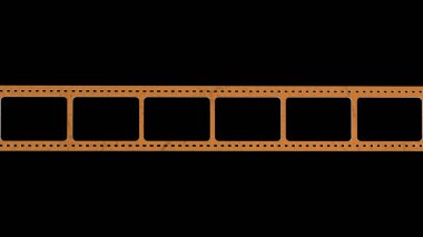 35mm film şerit 3d render ile kullanım işaretleri ile