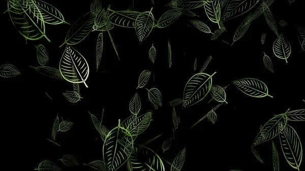 Yaprak dokusu veya yaprak arka plan 3d render — Stok fotoğraf