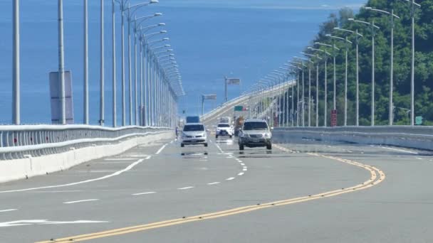 Ponte Taitung Jinlun Uma Bela Ponte Longo Costa Leste Taiwan — Vídeo de Stock