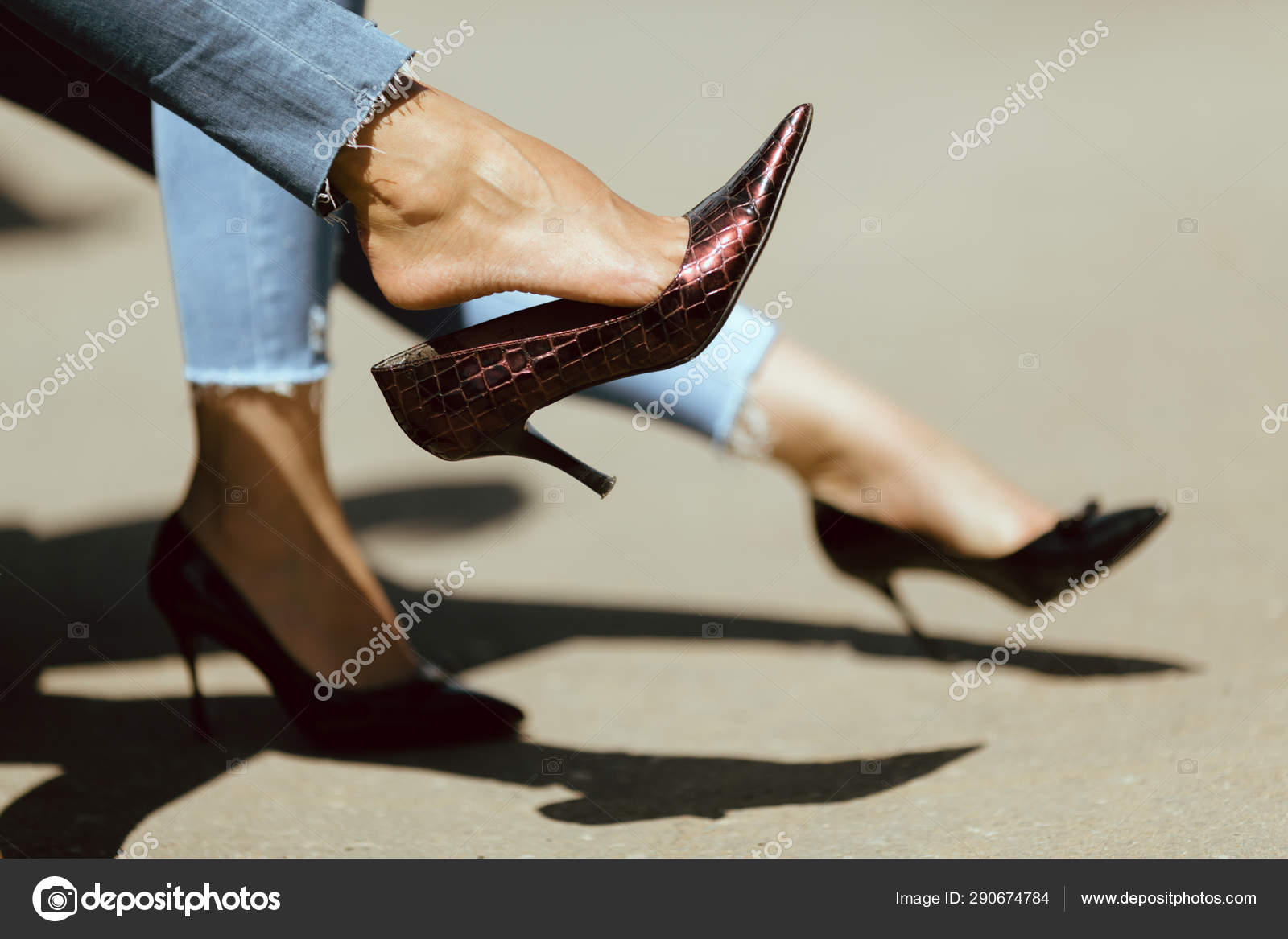 lesbian lick feet heels