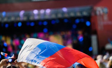 russian soccer fans cheer 