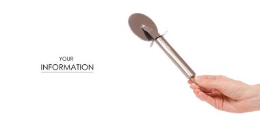 Pizza bıçak el desen