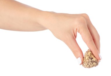 Çikolata şeker elinde