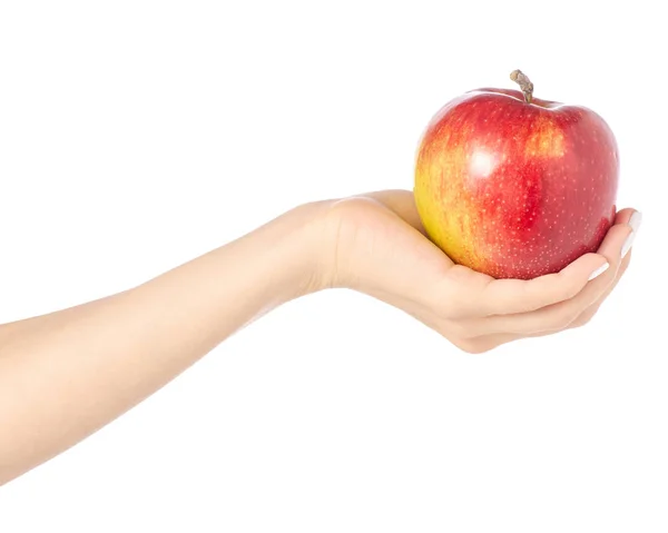 Äpple i handen — Stockfoto