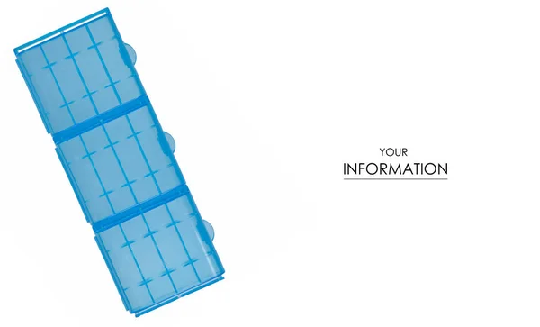 Box for batteries pattern — Stock Photo, Image