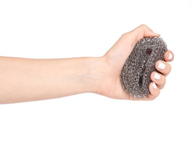 Metal mutfak sünger el