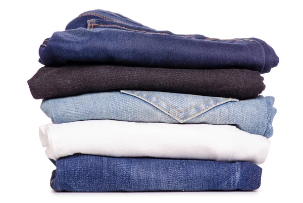 Bunt med jeans — Stockfoto