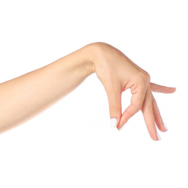 Bir şey holding olarak poz el