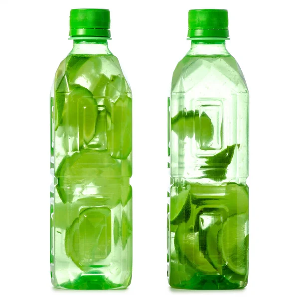 Δύο μπουκάλια του νερού με τον ασβέστη — Φωτογραφία Αρχείου