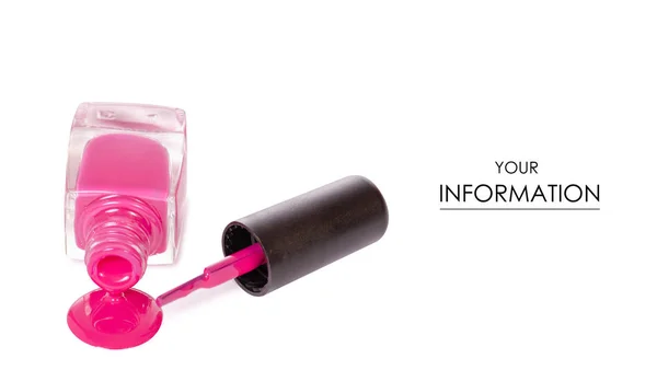 Esmalte de uñas rosa patrón — Foto de Stock