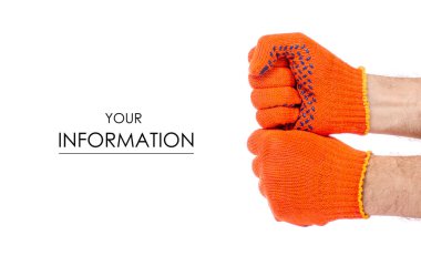 Yapı eldiven desen çalışma erkek eller