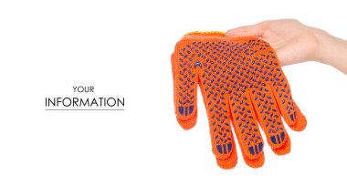 Çalışma holding erkek eller eldiven modeli oluşturmak