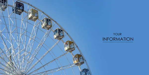 Ferris wheel city sky landmark pattern