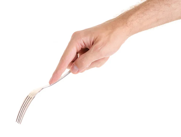 Tenedor en una mano — Foto de Stock