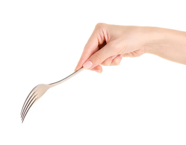 Fork in a hand — Stock Photo, Image