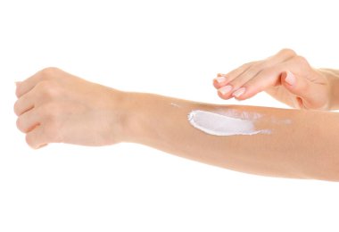 Eller güneş koruyucu vücut kremi için krem