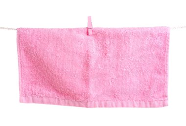 İp clothespins havluda