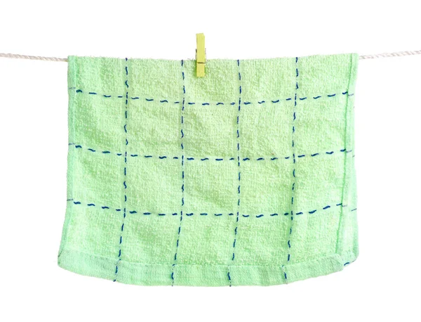 İp clothespins havluda