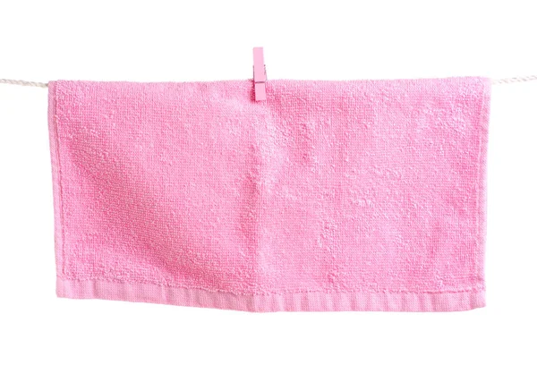 İp clothespins havluda