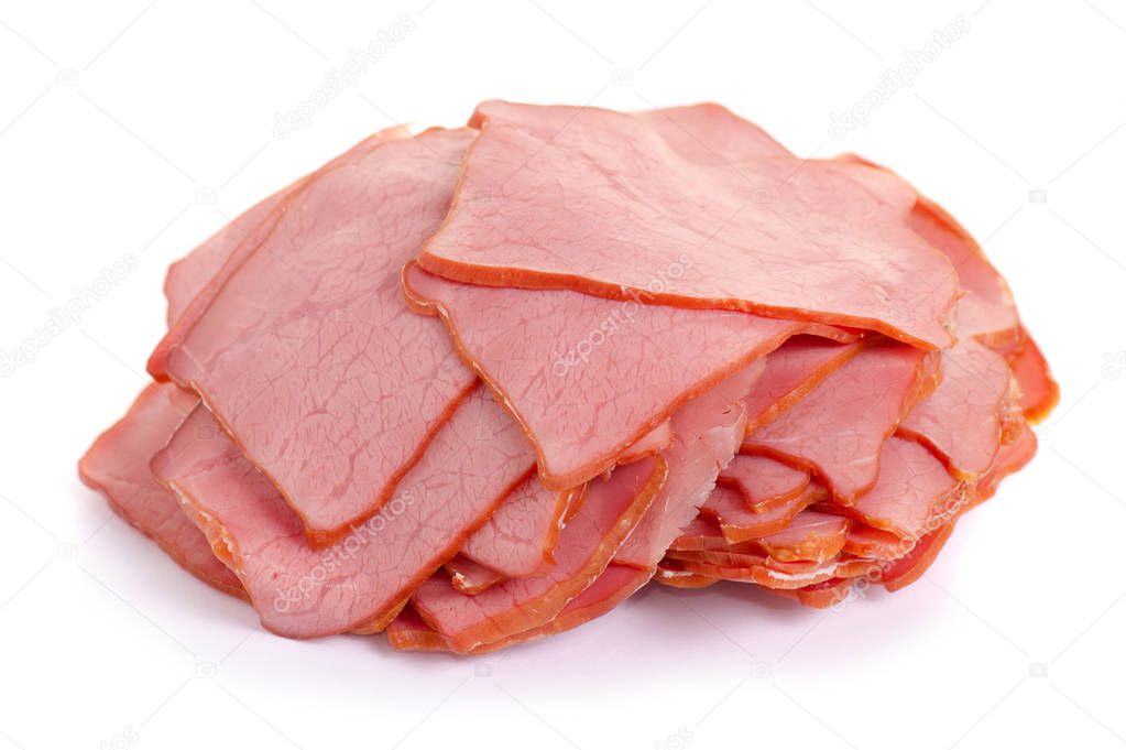 Slices of meat beef