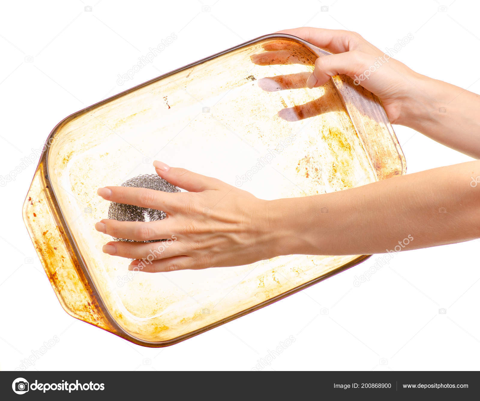 glass dish sponge