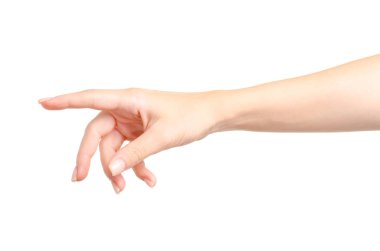 Kadın eli boş gösterilen