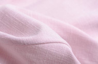 Kumaş Giyim keten pembe makro