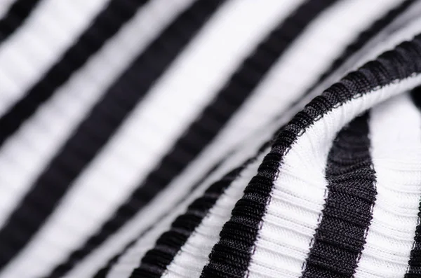 Fabric clothing black and white strip