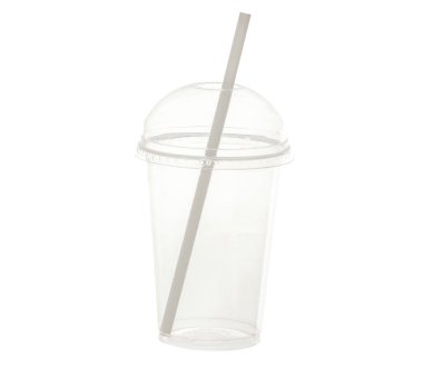 Bir tüp ile plastik bardak 