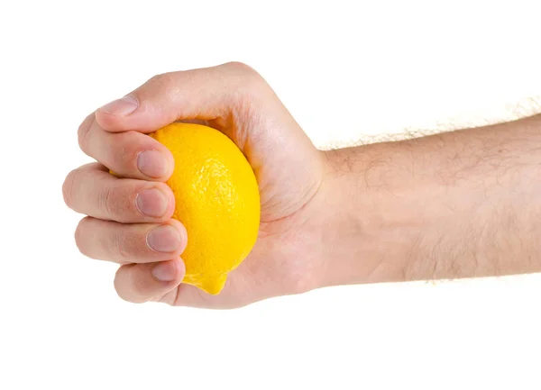 Limón en mano — Foto de Stock